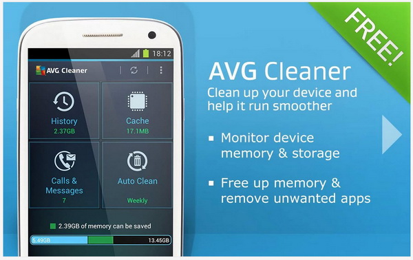avg cleaner for android
