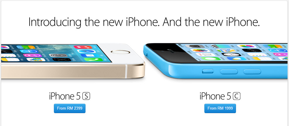 Apple Online Store starts selling iPhone 5S and 5C