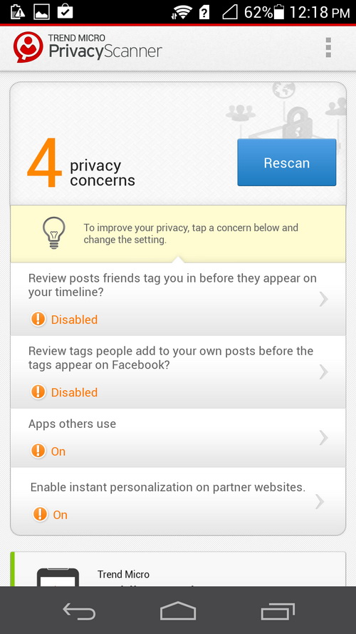 Privacy Scanner for Facebook