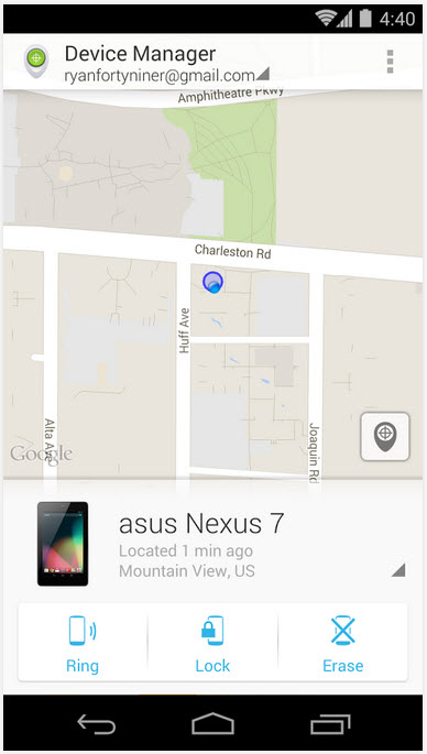 Android Device Manager App