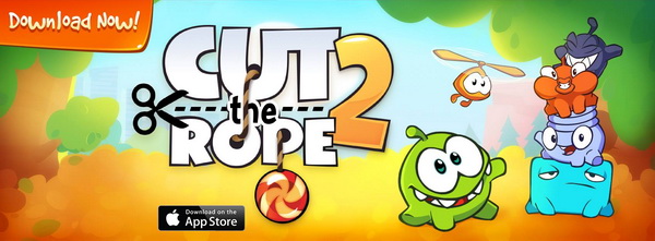 Cut the Rope 2 available on iOS
