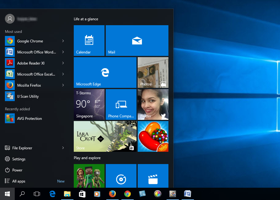 Customize Windows 10 Start Menu