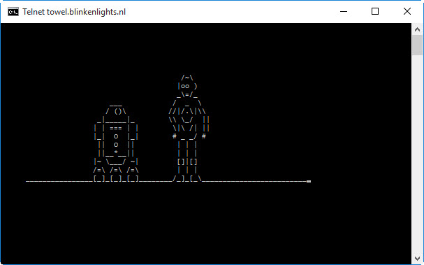 Watch ASCII Star Wars in Windows 10