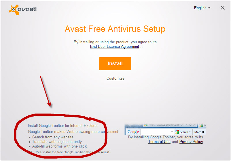 Avast Free Antivirus 2016 Setup