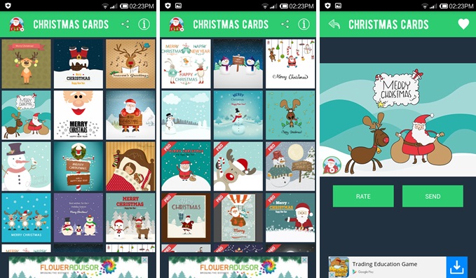 Send Christmas Cards Animation for Android