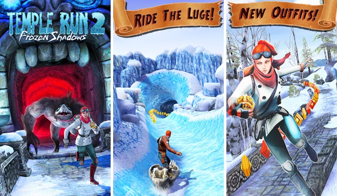 Temple Run 2 : Frozen Shadows foi iOS and Amdroid