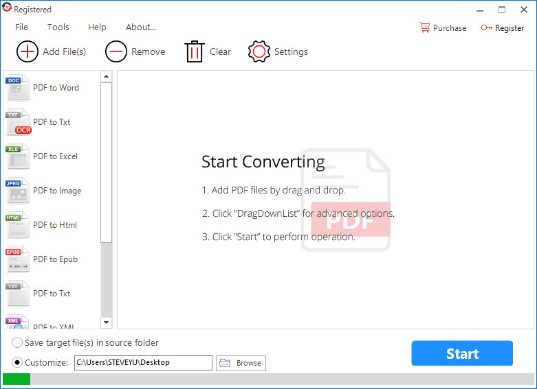 All PDF Converter Pro Review - Main Screen