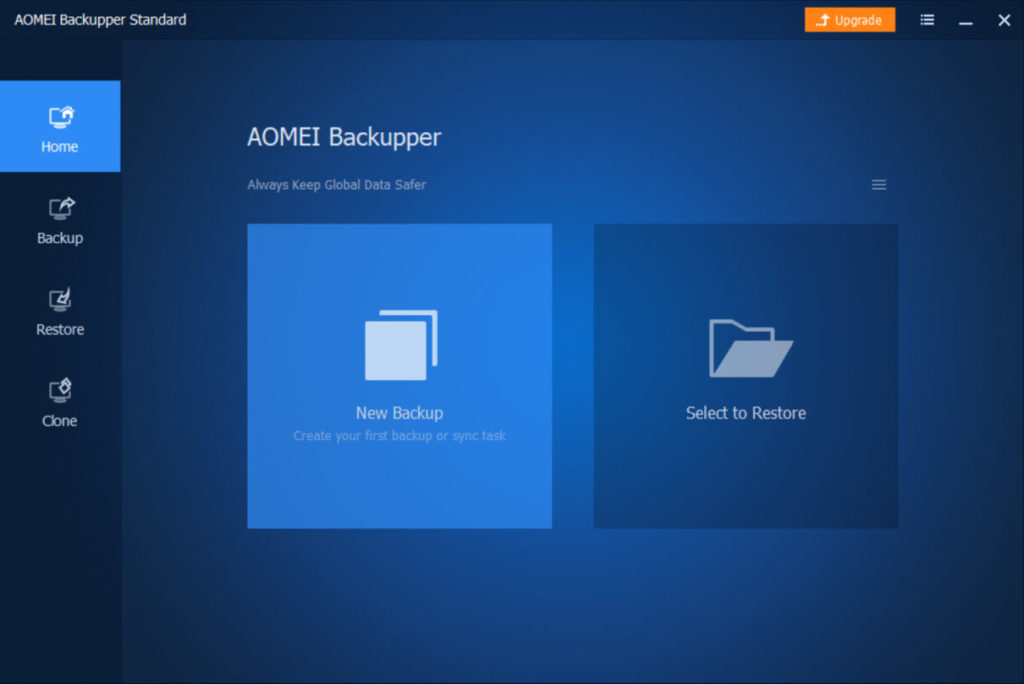 AOMEI Backupper Standard 5.0 released with new interface and faster ...