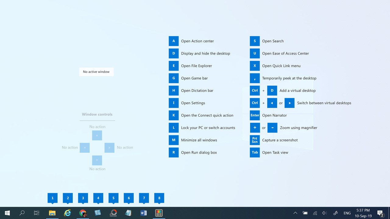 PowerToys for Windows 10 - Windows key shortcut guide